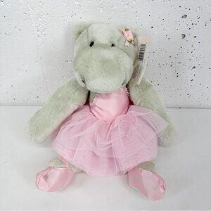 Vintage Animal Alley Ballerina Hippo Hippopotamus Plush Stuffed Animal 18”
